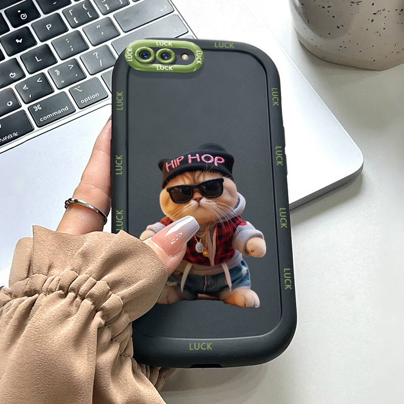 Ốp Lưng OPPO A5 A3s A12E Realme C1 Case Silicon Mèo Siêu Đáng yêu