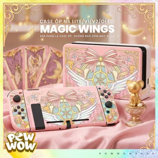 Oled/V1/V2 Case Ốp Máy Hoặc Ốp Dock Dành Cho Nintendo Switch Phong Cách Anime Manga Sakura Magic Wings Hồng Vàng Pastel