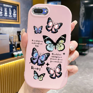 Ốp Lưng Áp dụng cho OPPO A5 A3s A12E Realme C1 Case Bướm Nhỏ Dễ thương