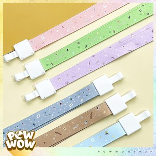 Dây Đeo Thẻ Vải Canvas 45cm Đầu Móc Nhựa Hoạ Tiết Chấm Nhỏ Pastel Dành Cho Thẻ Nhân Viên Bảng Tên