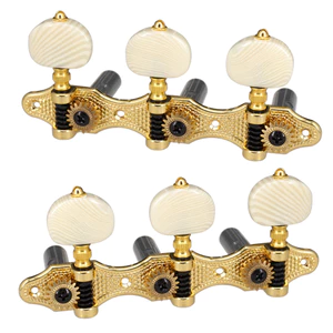2 Planks Cổ Điển Đàn Guitar Chỉnh Peg Acoustic Chỉnh 1: 18 Phím 3 Trái Phải Đàn Guitar Núm Thay Thế