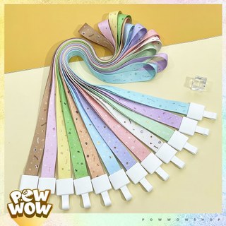 Dây Đeo Thẻ Vải Canvas 45cm Đầu Móc Nhựa Hoạ Tiết Chấm Nhỏ Pastel Dành Cho Thẻ Nhân Viên Bảng Tên