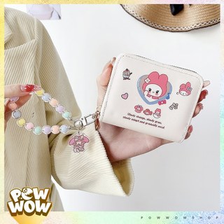 Ví Da PU Mini Đựng Thẻ Nhỏ Gọn Tiện Dụng Phong Cách Nhân Vật Hoạt Hình My Melody Sanrio Pastel