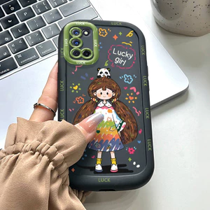 Ốp Lưng OPPO A52 A72 A92 Silicon Case Cô gái Hoạt hình