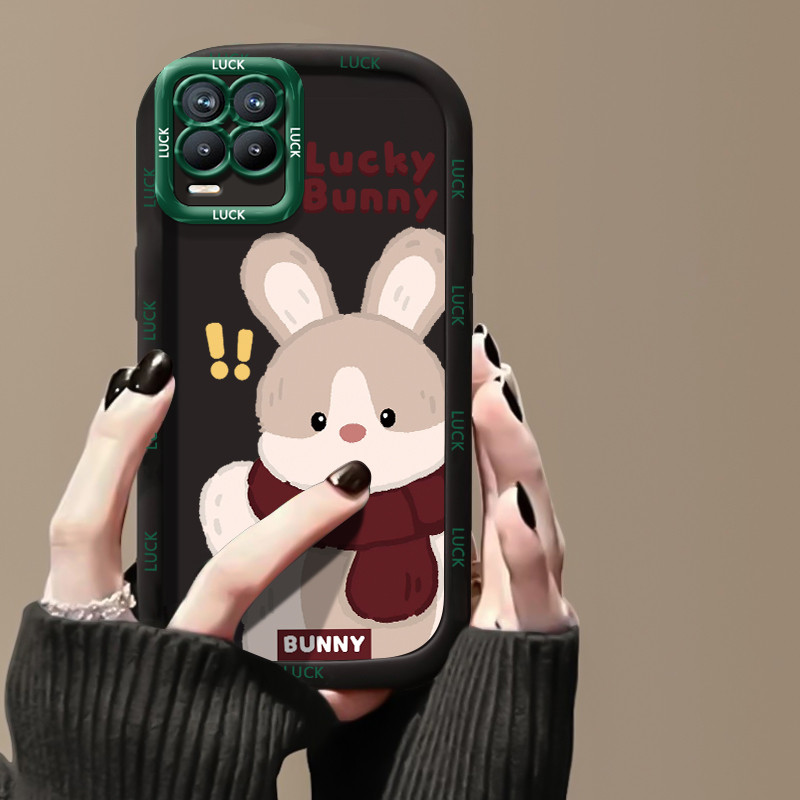 Ốp Lưng Realme 8 8i 8 Pro Narzo 50 4G Case Silicon Thỏ Nhỏ Vỏ mềm