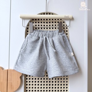 | SEUNKIDS | Quần đùi thun dẻo bé trai bé gái form rộng phong cách Hàn Quốc 8-35kg quần short quần cộc quần ngắn