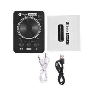 Card Âm Thanh Bên Ngoài Phát Trực Tiếp Bảng Để Bàn Chuyên Nghiệp Cho Điện Thoại PC Laptop Hỗ Trợ Đầu Vào Nhạc BT Kèm USB Đa Phương Tiện Âm Lượng Núm