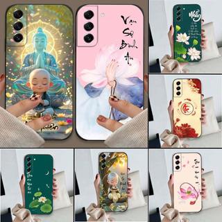 Ốp lưng Samsung S21 / S21 FE / S21 Plus / S21+ In hình thư pháp,tâm an, an nhiên,chú tiểu mềm bảo vệ camera