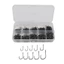 Bộ móc câu cá 500 / 100 chiếc Bộ móc câu bằng thép Carbon cao Bộ móc câu cá bay