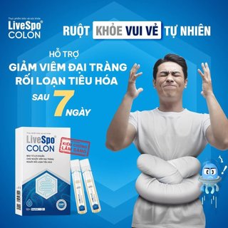 Men vi sinh LiveSpo Colon chứa bào tử lợi khuẩn hộ trợ viêm đại tràng, tiêu chảy, táo bón - Hộp 10 ống x 5ml