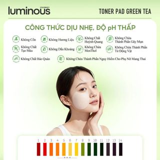 Toner Pad Colorkey Luminous Hỗ Trợ Cấp Ẩm, Làm Dịu Cho Da Dầu Mụn Hộp 60 Miếng