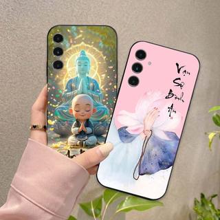 Ốp lưng Samsung S25 / S25 Plus / S25 Ultra / Edge In hình thư pháp,tâm an, an nhiên,chú tiểu mềm bảo vệ camera