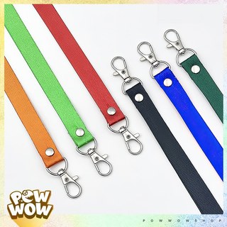 Dây Đeo Thẻ Nhân Viên 45cm Vải Canvas Móc Kim Loại Màu Trơn Phong Cách Đơn Giản Tinh Tế