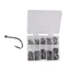Bộ móc câu cá 500 / 100 chiếc Bộ móc câu bằng thép Carbon cao Bộ móc câu cá bay