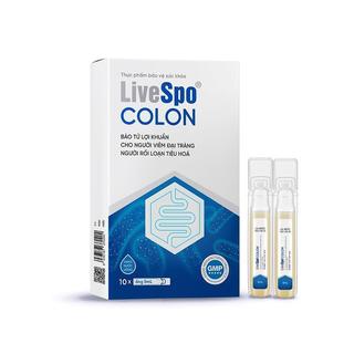 Men vi sinh LiveSpo Colon chứa bào tử lợi khuẩn hộ trợ viêm đại tràng, tiêu chảy, táo bón - Hộp 10 ống x 5ml