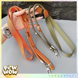 Dây Đeo Điện Thoại Polyester Quai Chéo Bản Rộng Phong Cách Đơn Giản Nhiều Màu Phối Dây Tròn Móc Kim Loại