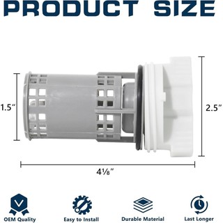 [FUXIN] DÀNH CHO Bộ phận thay thế bộ lọc bơm thoát nước máy giặt SAMSUNG DC97-16991B Tương thích