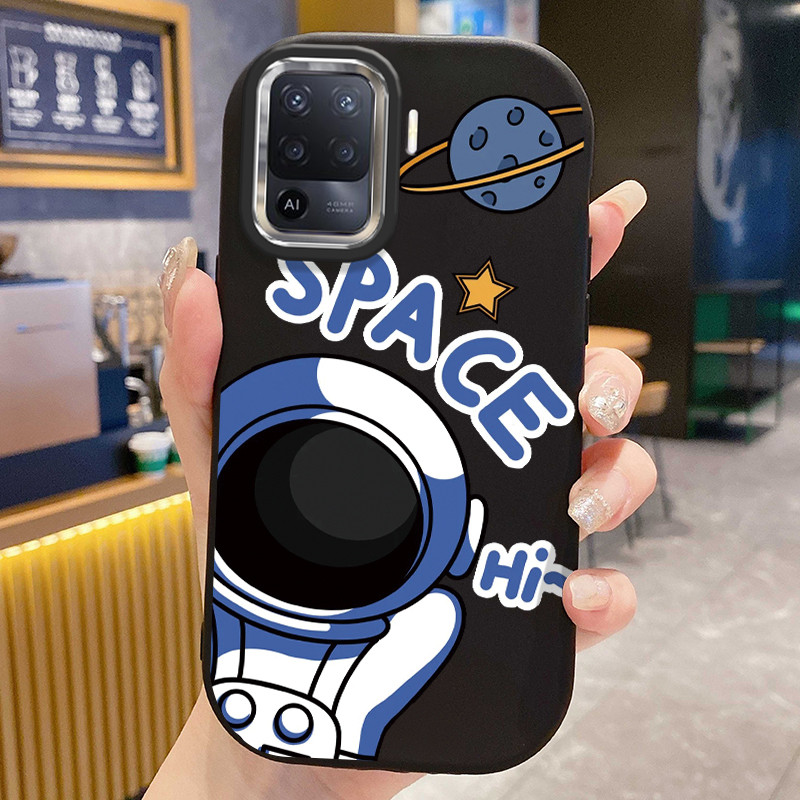 Ốp Lưng Áp dụng cho OPPO A93 2020 Reno 4F 4 Lite F17 Pro Case Astronaut Dễ thương