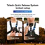 TELESIN Camera thể thao Ngực Mount Harness Thay thế dây đeo phát hành nhanh cho GoPro Hero 12 / 11 / 10 / 9 DJI OSMO Action Insta360 X4 / X3 Phụ kiện