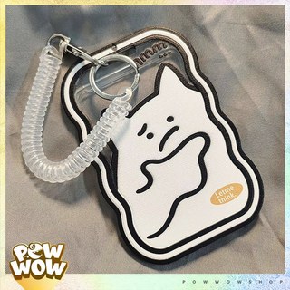 Bao Đựng Thẻ Nhân Viên Viền Nhựa Dẻo Mặt Kính Mica Phong Cách Nhân Vật Hoạt Hình Mèo Cat Emotion Biểu Cảm Thú Vị