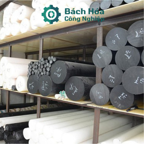 Thanh Nhựa POM Cây Tròn Đặc Dài 1m Phi 6 8 10 12 15 20mm Trắng Đen - POM Acetal Polyoxymethylene Cây Đặc Kỹ Thuật CNC