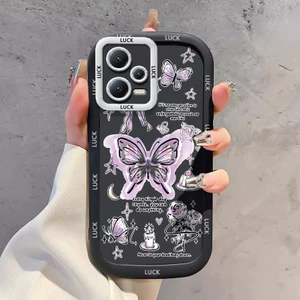 Ốp Lưng Xiaomi Redmi Note 12 4G Case Bướm đẹp Vỏ mềm Chống ngã