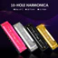 IRIN 10 lỗ Harmonica Key of C Quà tặng âm nhạc 20 tông có hộp đựng cho học sinh mới bắt đầu