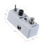 Rowin Tiếng Ồn Cổng Giảm Hiệu Ứng Đàn Guitar Bàn Đạp 2 Chế Độ Vỏ Hợp Kim Nhôm True Bypass