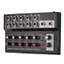 MIX5210 Bảng điều khiển trộn 10 kênh Máy trộn âm thanh kỹ thuật số Âm thanh nổi để ghi âm Mạng DJ Phát sóng trực tiếp Karaoke