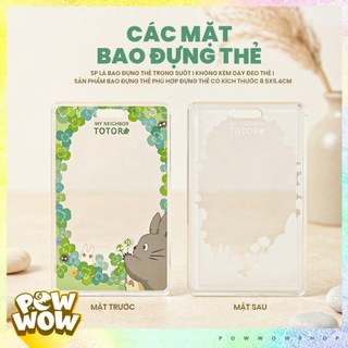 Bao Đựng Thẻ Nhân Viên Nhựa Mica Trong Suốt Dạng Trượt Phong Cách Nhân Vật Hoạt Hình Anime Manga Vui Nhộn Funny