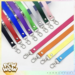 Dây Đeo Thẻ Nhân Viên 45cm Vải Canvas Móc Kim Loại Màu Trơn Phong Cách Đơn Giản Tinh Tế