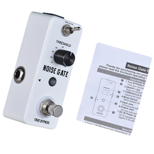 Rowin Tiếng Ồn Cổng Giảm Hiệu Ứng Đàn Guitar Bàn Đạp 2 Chế Độ Vỏ Hợp Kim Nhôm True Bypass