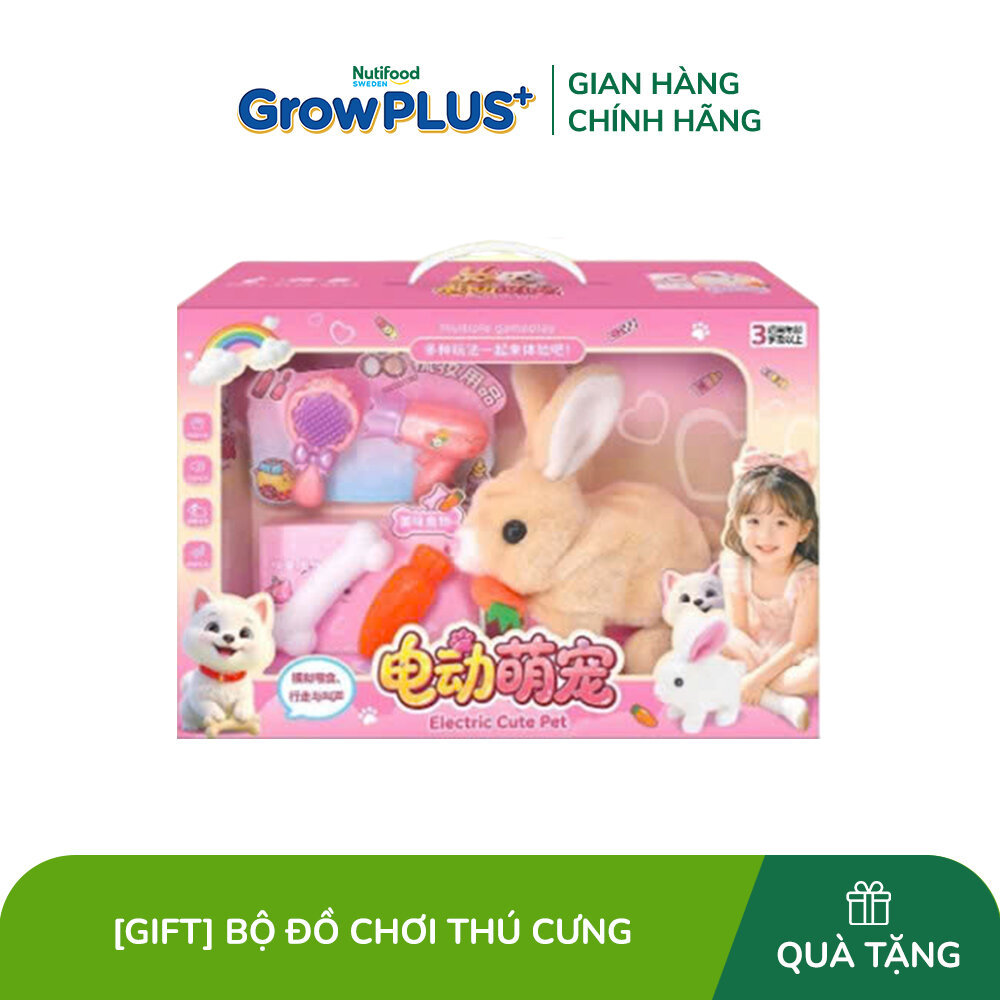 [Quà tặng không bán] Đồ chơi trẻ em bằng nhựa+vải: bộ đồ chơi thú cưng