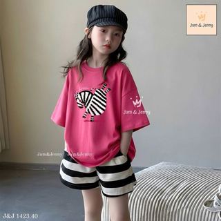 BJJCCĐ.1423 - Set bộ Jam & Jenny màu hồng ngựa size 6-12y