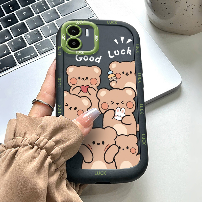 Ốp Lưng Xiaomi Redmi A1 A2 Case Vỏ mềm Hoạt hình Thỏ /Gấu