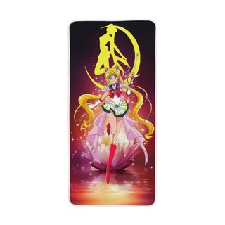 Khăn tắm nhung san hô Sailor Moon Tsukino Usagi 27x55in siêu mềm, thấm hút cao, thích hợp cho gia đình, du lịch, bơi lội, bãi biển, v.v.