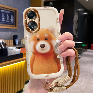 Ốp Lưng OPPO A58 4G A78 4G A58 5G A58X 5G A78 5G A1X 5G A2X 5G Case Với Lanyard Động vật nhỏ
