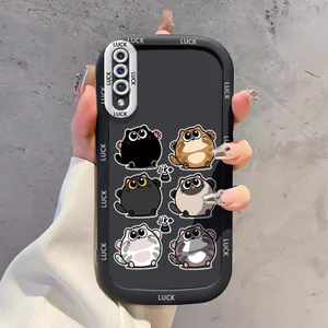 Ốp Lưng Samsung A50 A50s A30s Case Vỏ mềm Hoạt hình Mèo Nhỏ