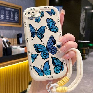 Ốp Lưng Realme C2 C2s OPPO A1KCase Với Lanyard Hoạt hình Bướm