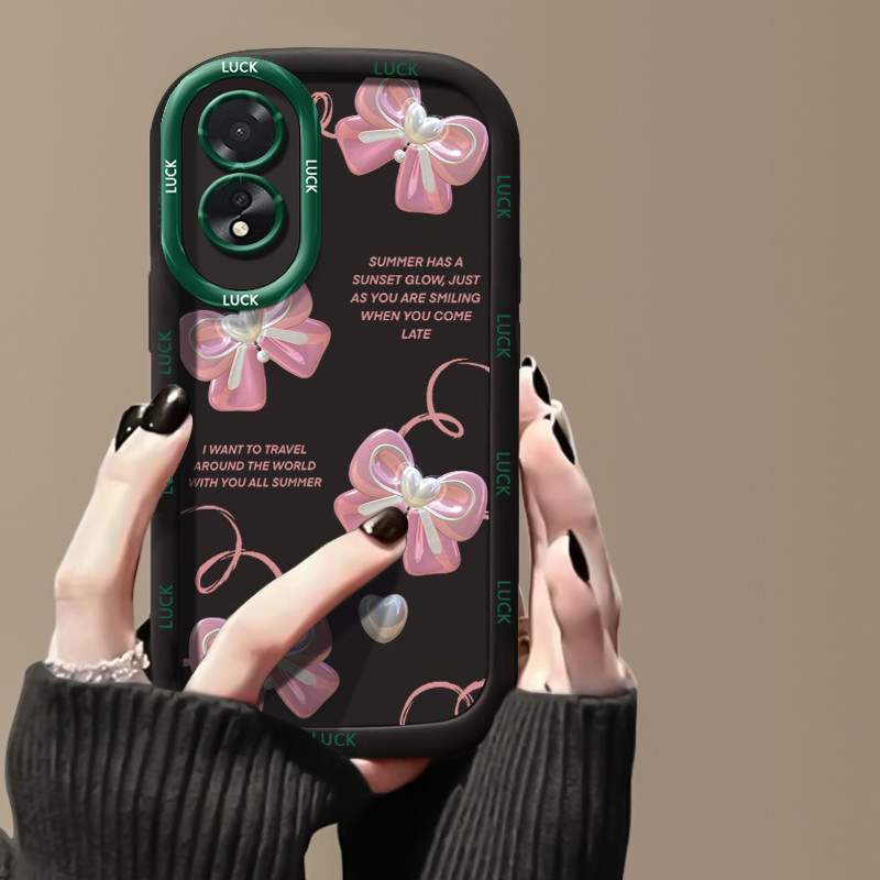 Ốp Lưng OPPO A18 A38 Case Hoạt hình Bowknot Vỏ mềm