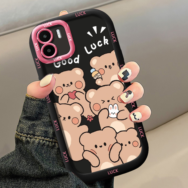 Ốp Lưng Xiaomi Redmi A1 A2 Case Vỏ mềm Hoạt hình Thỏ /Gấu
