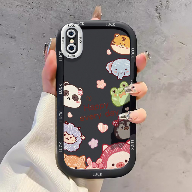 Ốp Lưng iPhone X Xs Xr Xs Max 7 Plus 8 Plus Case Hoạt hình Động vật nhỏ