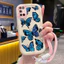 Ốp Lưng OPPO A52 A72 A92Case Với Lanyard Hoạt hình Bướm