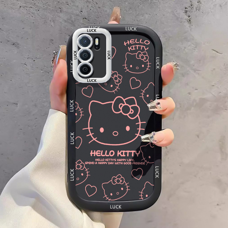 Ốp Lưng OPPO A16 A16s A54s Silicon Case Mèo Hoạt hình HS0072