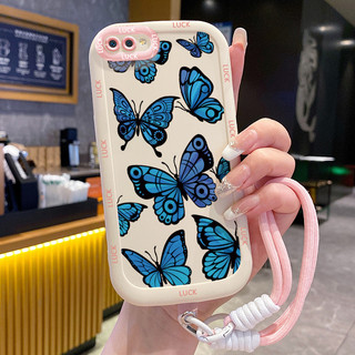 Ốp Lưng Realme C2 C2s OPPO A1KCase Với Lanyard Hoạt hình Bướm