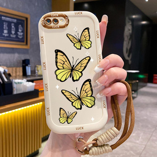 Ốp Lưng Realme C2 C2s OPPO A1KCase Với Lanyard Hoạt hình Bướm