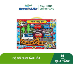 Đồ chơi trẻ em bằng nhựa: bộ tàu hỏa kèm đường ray
