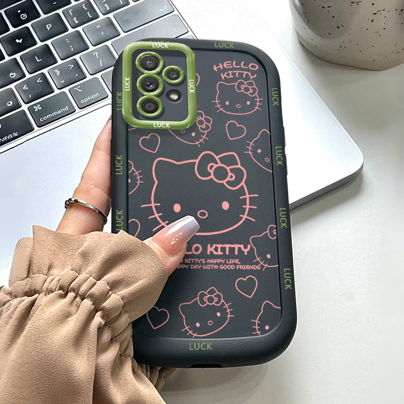 Ốp Lưng Samsung A52 4G A52 5G A52s 5G A13 5G A04s A23 5G M23 F23 A32 4G A33 5G A53 5G Silicon Case Mèo Hoạt hình HS0072