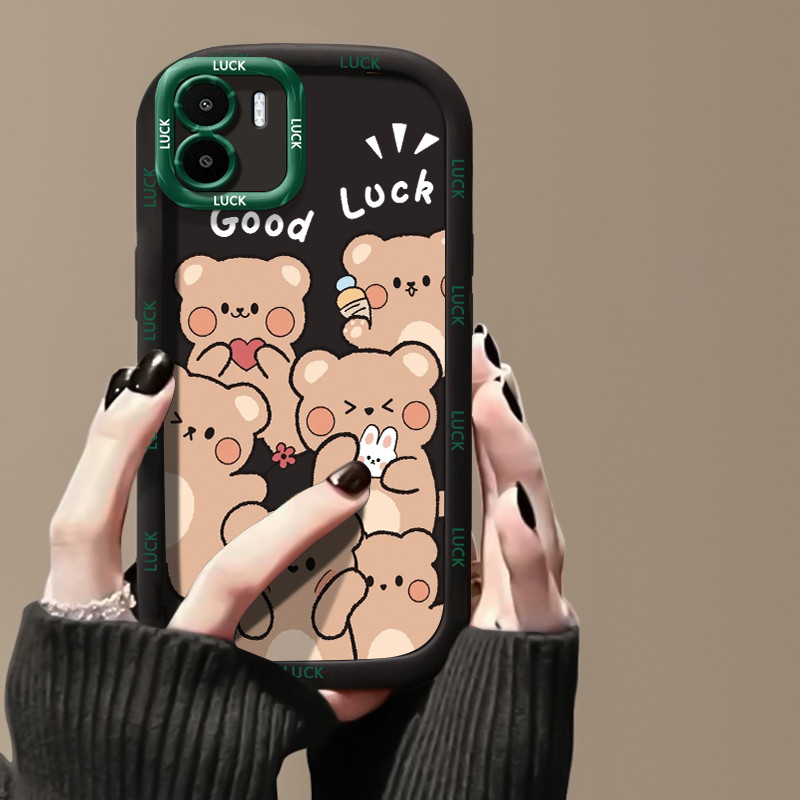 Ốp Lưng Xiaomi Redmi A1 A2 Case Vỏ mềm Hoạt hình Thỏ /Gấu