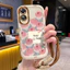 Ốp Lưng OPPO A17 A17K Case Hoa nhỏ đẹp Với Lanyard